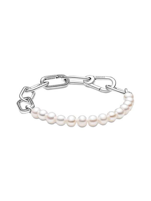 Mi Freshwater Cultured Pearl Bracelet Silver - PANDORA - BALAAN 1