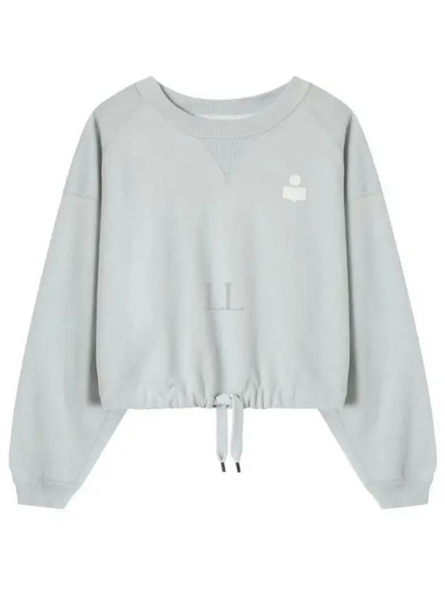 Margo Logo Crop Sweatshirt Light Blue - ISABEL MARANT - BALAAN 2