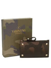 Rockstud Camouflage Zippered Leather Card Holder MY0P0540VXM Y28 - VALENTINO - BALAAN 4