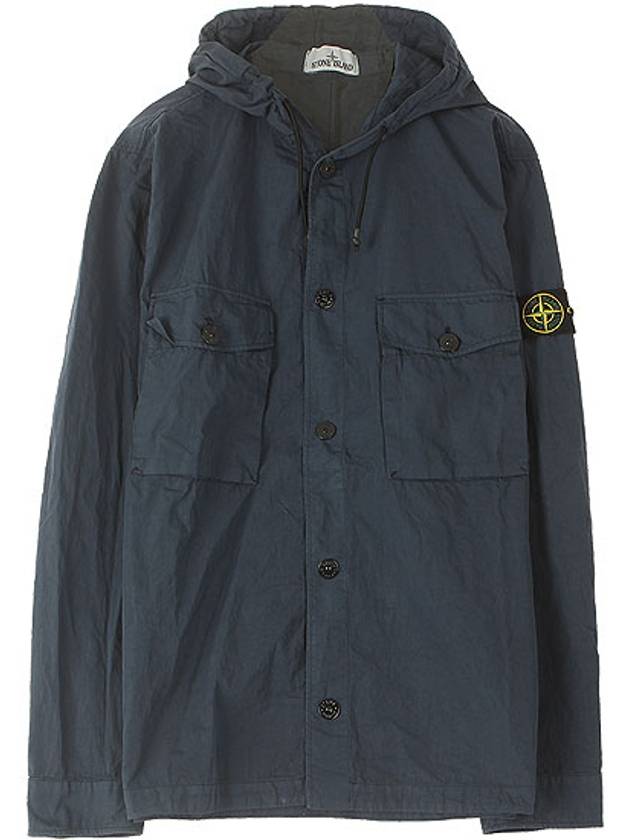 Button Two Pocket Over Long Sleeve Shirt Navy - STONE ISLAND - BALAAN 2