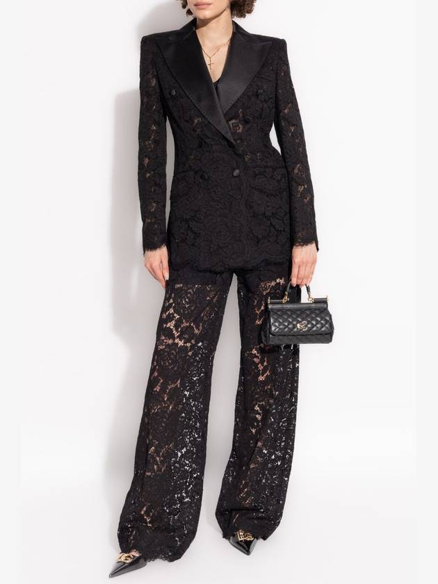 Dolce & Gabbana Lace Blazer, Women's, Black - DOLCE&GABBANA - BALAAN 2