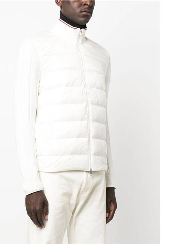 Cotton Cardigan Padding White - MONCLER - BALAAN 4