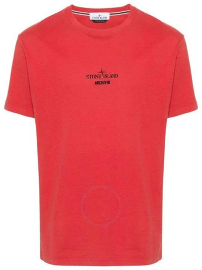 short sleeve t-shirt T shirt 80152NS91 V0010 RED RED - STONE ISLAND - BALAAN 2