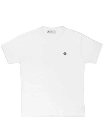 ORB Logo Cotton Short Sleeve T-Shirt White - VIVIENNE WESTWOOD - BALAAN 2