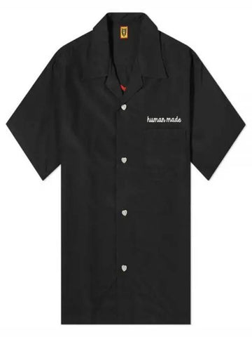 Bowling Short Sleeve Shirt Black - HUMAN MADE - BALAAN 1