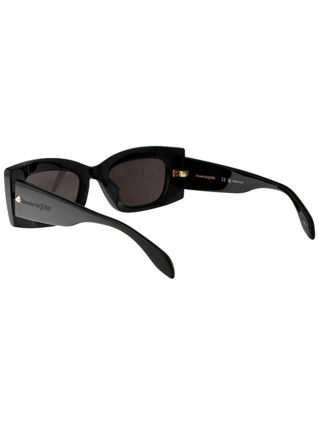 Sunglasses AM0426S 001 001 BLACK BLACK GRAY - ALEXANDER MCQUEEN - BALAAN 5