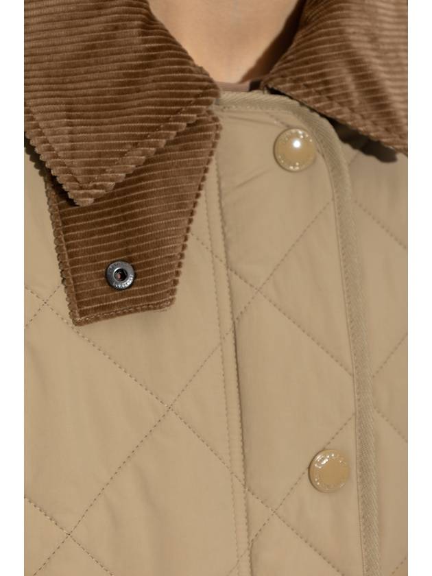 Diamond Quilted Thermoregulated Barn Jacket Honey - BURBERRY - BALAAN 6