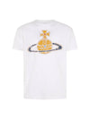 Women's Print Logo Short Sleeve T-Shirt White - VIVIENNE WESTWOOD - BALAAN 1