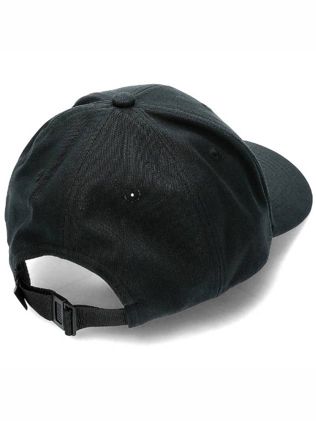 Logo Patch Cotton Ball Cap Black - STONE ISLAND - BALAAN 3