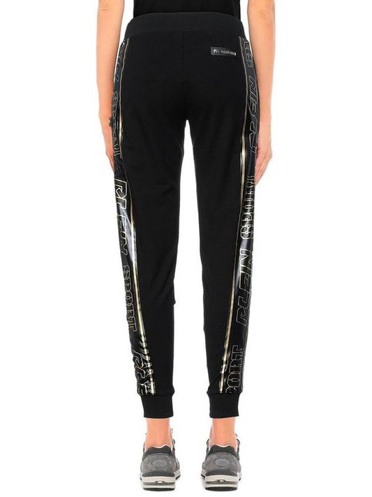 PLEIN SPORT gold Side Stripe Logo jogger pants - PHILIPP PLEIN - BALAAN 2