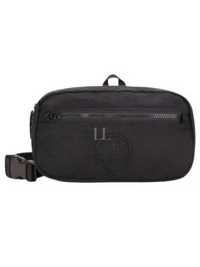 Logo Nylon Belt Bag Black - STONE ISLAND - BALAAN 2