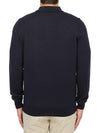 Men's Jerry Wool Long Sleeve Polo Shirt Navy - A.P.C. - BALAAN 5