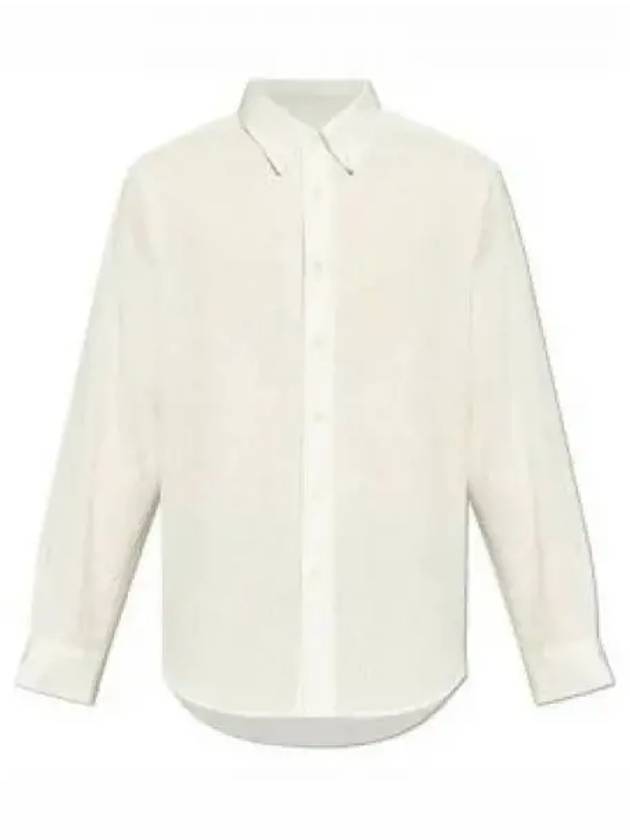 Logo Detail Long Sleeve Shirt White - GIVENCHY - BALAAN 2