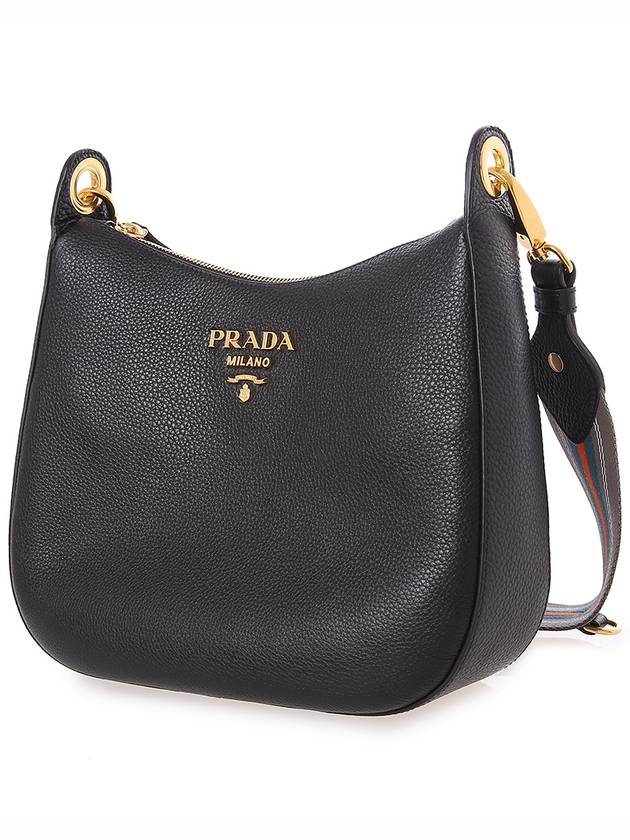 Vitello Phoenix Shoulder Bag Black - PRADA - BALAAN 3