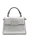 V Logo Cross Bag Silver - VALENTINO - BALAAN 1