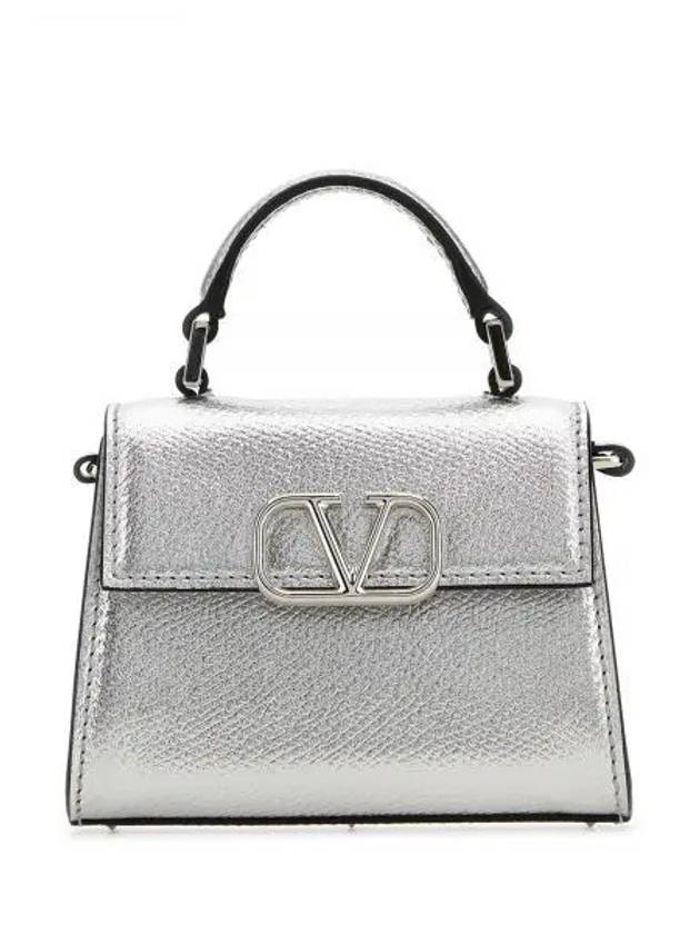 V-Sling Tote Bag Silver - VALENTINO - BALAAN 2