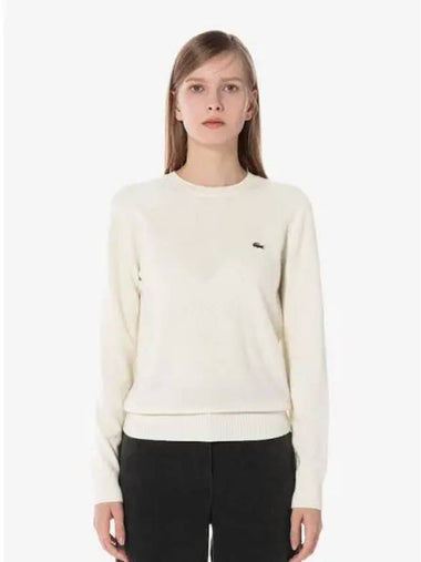 Women s Basic Crew Neck Sweater AF284E 54NFJ Domestic Product GQ2N24082230751 - LACOSTE - BALAAN 1