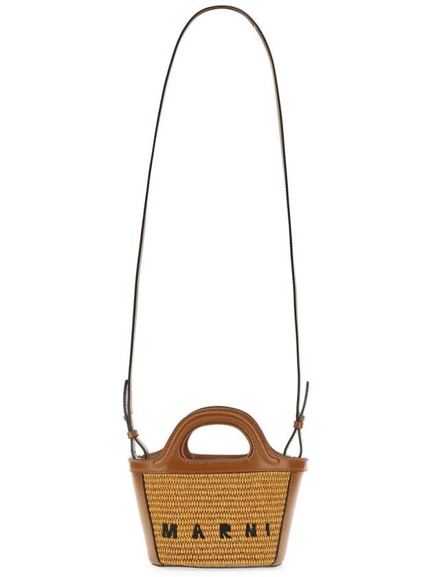 Rattan Micro Tropicalia Cross Bag Brown - MARNI - BALAAN 5