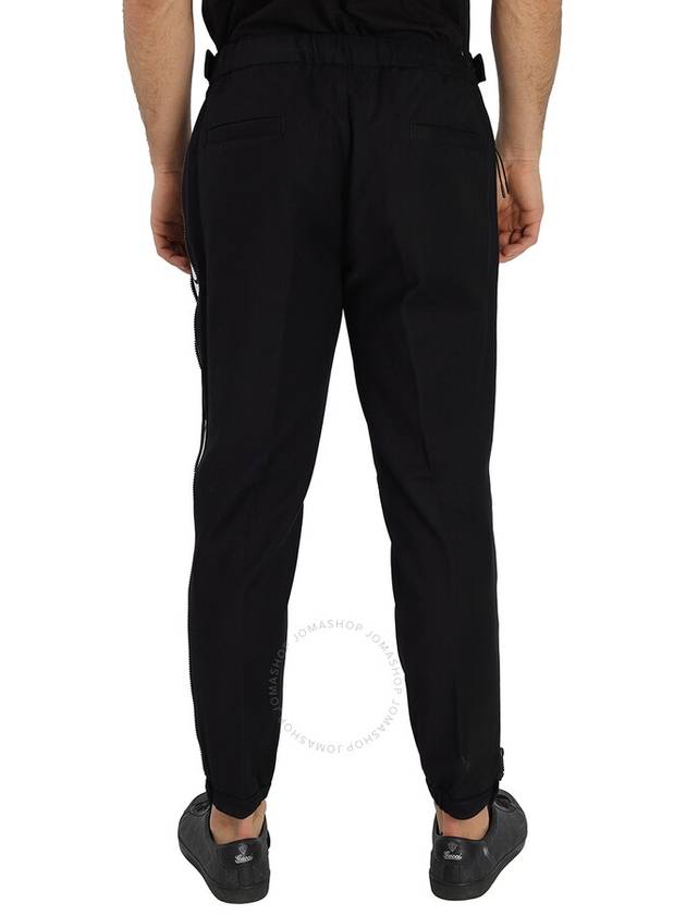 Moncler Men's Black Stretch Cotton Striped Trousers, Brand Size 50 (Waist Size 34") - MONCLER - BALAAN 3