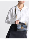 30 Montaine East West Chain Denim Cross Bag Blue - DIOR - BALAAN 9