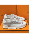 Men's Trail Sneakers Calfskin Multicolor Beige White - HERMES - BALAAN 2