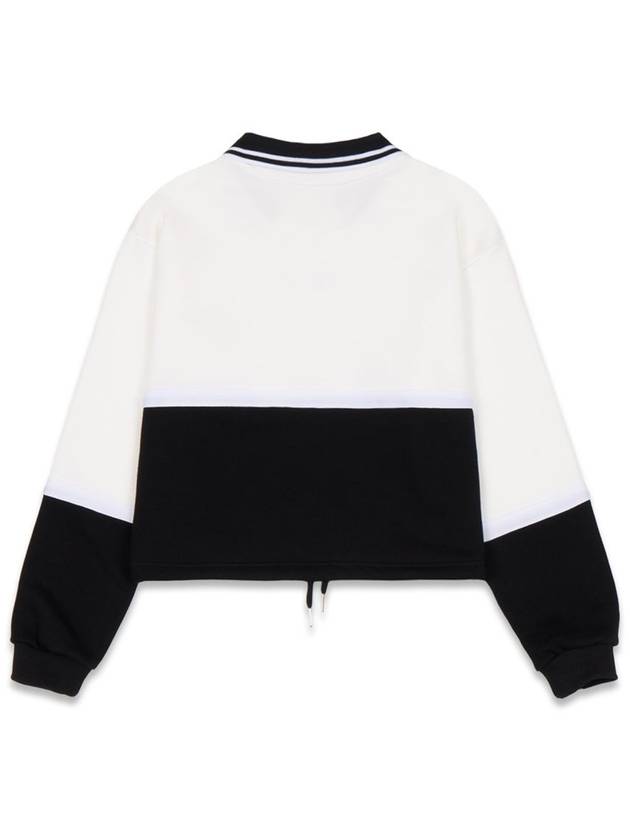 Women s Long Sleeve T Shirt String V Neck Sweatshirt White MCFW24LT3WH - MACKY - BALAAN 3