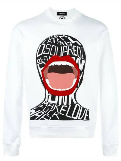 Screaming Graphic Sweatshirt White - DSQUARED2 - BALAAN 2