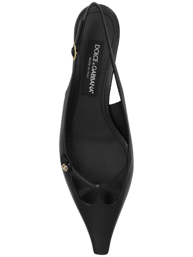 Dolce & Gabbana Leather High Heels, Women's, Black - DOLCE&GABBANA - BALAAN 6