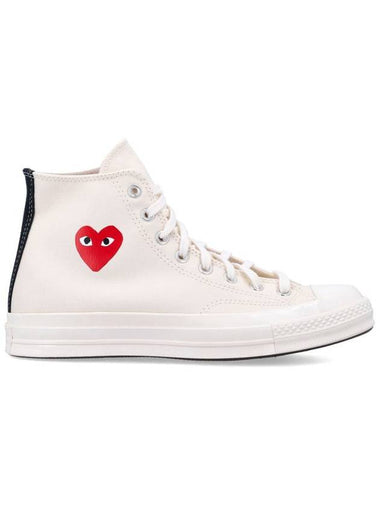 Comme Des Garçons Play X Converse Small Heart Hi Top - COMME DES GARCONS PLAY - BALAAN 1