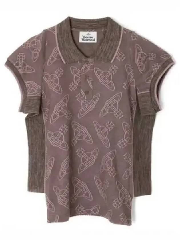 Side Stripped Polo Shirt Brown - VIVIENNE WESTWOOD - BALAAN 2