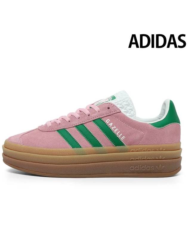 Original Gazelle Bold Low Top Sneakers True Pink - ADIDAS - BALAAN 2