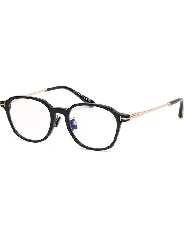 Glasses Frame TF5927DB 001 Blue Light Blocking Square Horn Frame Eye Protection - TOM FORD - BALAAN 7