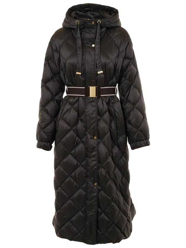 Belted Long Padding Black - MAX MARA - BALAAN 1