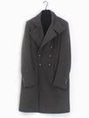 Breasted Cashmere Double Coat Grey - BALMAIN - BALAAN 4