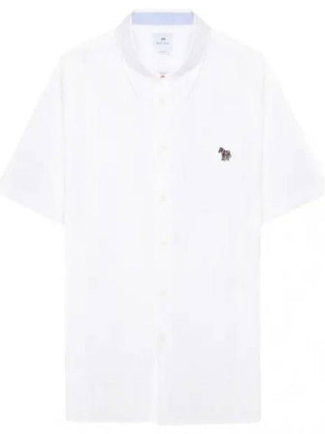 Casual fit zebra patch short sleeve shirt men - PAUL SMITH - BALAAN 1