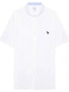 Zebra Patch Casual Fit Short Sleeve Shirt White - PAUL SMITH - BALAAN 2