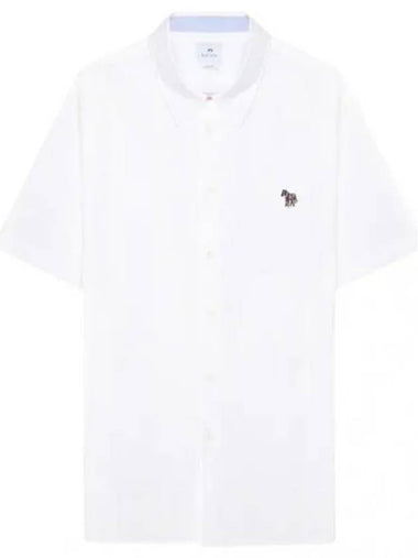 Casual fit zebra patch short sleeve shirt - PAUL SMITH - BALAAN 1