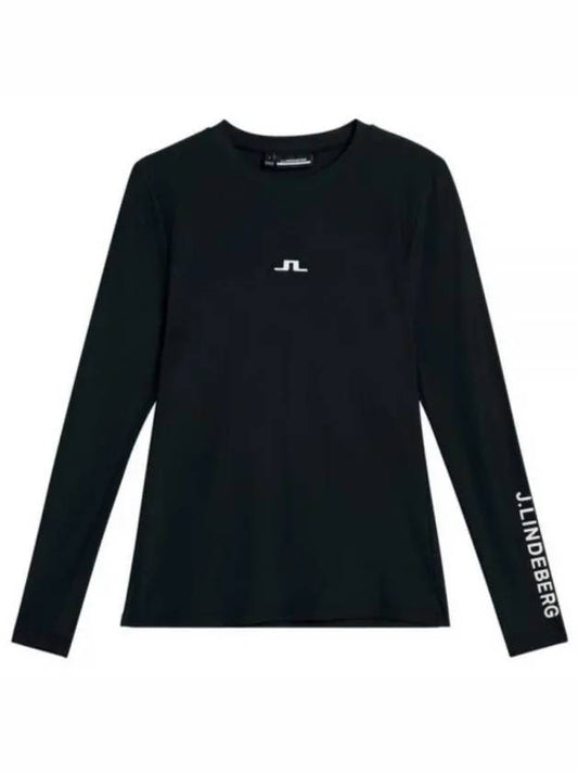 Golf Tekla Crew Neck Top GWJT07885 9999 Women's Tekla Crew Neck Top - J.LINDEBERG - BALAAN 2