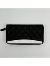 Classic Caviar Silver Zipper Long Wallet Black - CHANEL - BALAAN 4