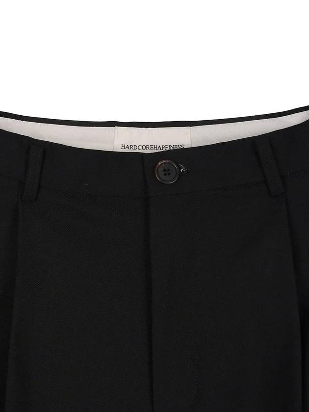 Classic onetuck maxi wide slacks_black - HARDCORE HAPPINESS - BALAAN 4