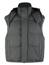 Alexandre Mattiussi Technical Canvas Padded Vest Mineral Grey - AMI - BALAAN 2