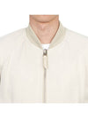 Cady Zip-Up Bomber Jacket White - TOM FORD - BALAAN 9