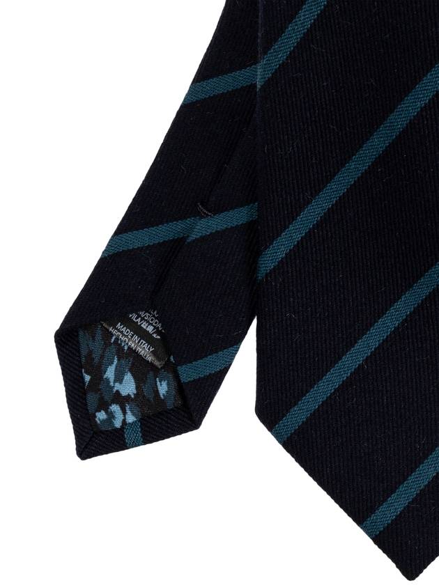 Paul Smith Tie With Striped Pattern, Men's, Navy Blue - PAUL SMITH - BALAAN 4