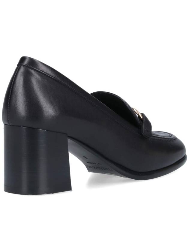 Gancini Ornament Heel Loafer Black - SALVATORE FERRAGAMO - BALAAN 5