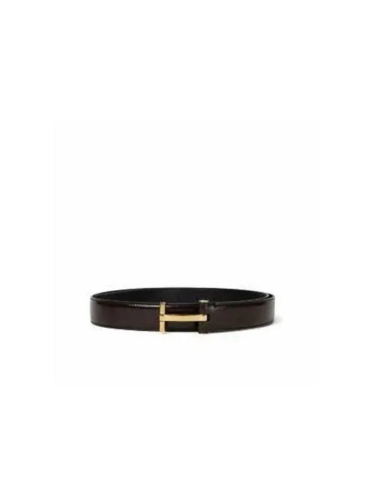 Coffee T Buckle Belt Brown - TOM FORD - BALAAN 2