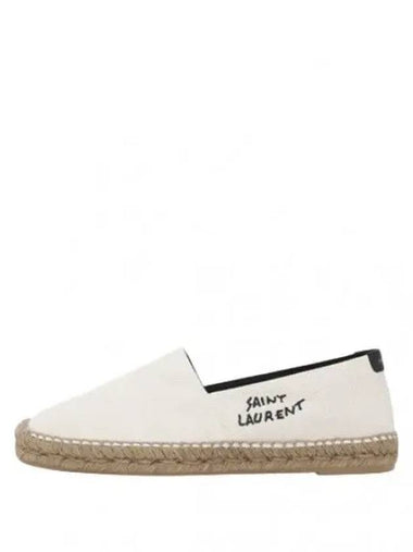 embroidered logo espadrilles - SAINT LAURENT - BALAAN 1