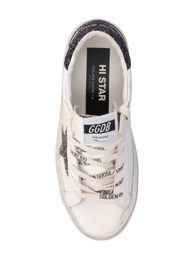 Hi Star Glitter Tab Low Top Sneakers White - GOLDEN GOOSE - BALAAN 5