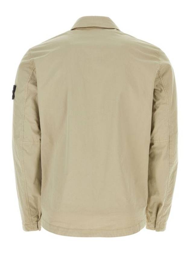 Supima Cotton Twill Stretch-TC Jacket Sand - STONE ISLAND - BALAAN 3