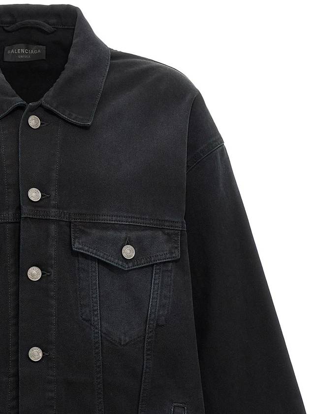 Sunbleached Denim Jacket Black - BALENCIAGA - BALAAN 4