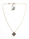 Van Cleef Arpels Vintage Alhambra Onyx Necklace - VANCLEEFARPELS - BALAAN 3